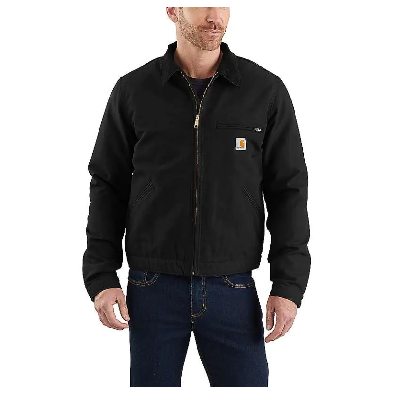 Carhartt Herren Jacke Duck Detroit Schwarz erhältlich bei Jagdwelt2