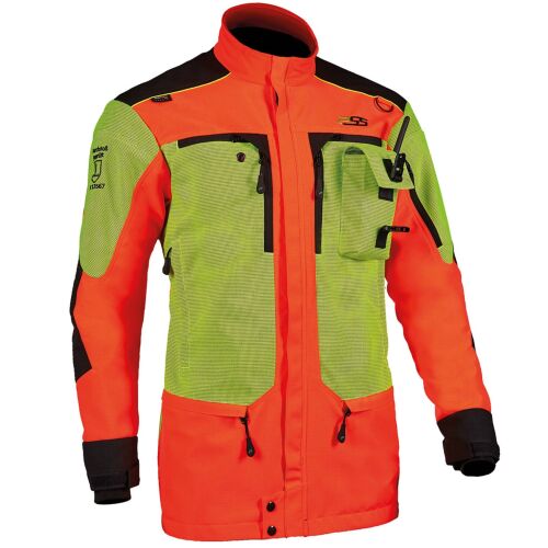 PSS X-treme Herren Sauenschutzjacke Protect Neonrot/Gelb