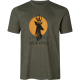 Seeland Herren T-Shirt Buck Fever Pine Green Melange