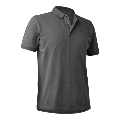 Deerhunter Herren Poloshirt Dark Grey Melange