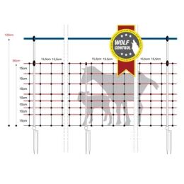 Horizont Wolfsabwehrnetz 120cm hoch 50m lang