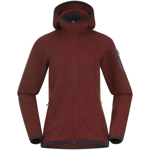 Bergans Damen Hoodie Kamphaug Knitted Chianti Red S