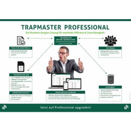 Trapmaster Fallenmelder 4G/5G Version Standard (mit Kombisensor an 1,60m Kabel. Ideal f&uuml;r Kastenfallen)