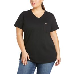 Ariat Damen T-Shirt Rebar&reg; CottonStrong V-Neck