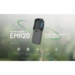 Nitecore Mückenabwehr EMR20 integrierter Akku