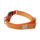 WowWow Hundehalsband mit integrierter Leine Leder Ockergelb