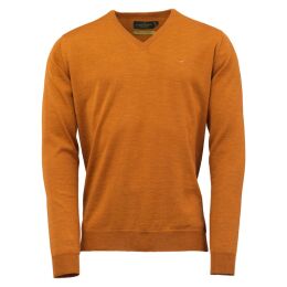 Laksen Herren Pullover Sussex V-Neck Merino Knitwear