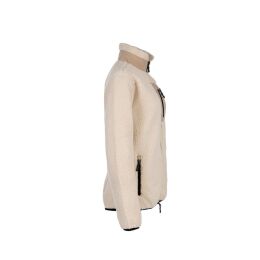 Arrak Damen Fleecejacke Sherpa Wei&szlig;