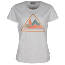 Pinewood Damen T-Shirt Outdoor Trekker L.Grey Melange