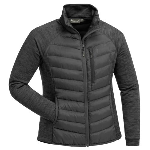 Pinewood Damen Abisko Hybrid Power Fleece JKT Smoke Black/ D. Grey