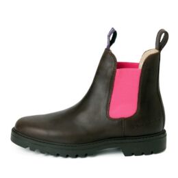 Blue Heeler Damen Chelsea Boots Jackaroo Braun/Pink