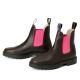 Blue Heeler Damen Chelsea Boots Jackaroo Braun/Pink