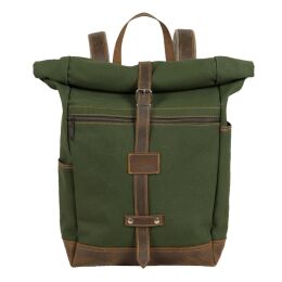 AKAH Rolltop-Rucksack aus Canvas