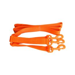 HP&G Trainingsleine 3in1 mit Karabinern 140cm Orange