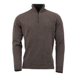 Laksen Herren Strickpullover Brompton Zip Neck