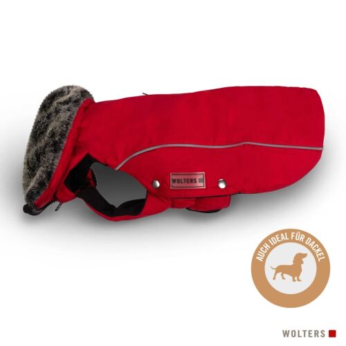 Wolters Winterjacke Amundsen für Dackel Rot