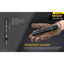 Nitecore Taschenlampe MH12 V2 1200 Lumen