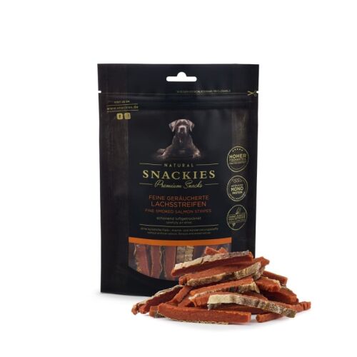 Snackies Hundesnack Feine geräucherte Lachsstreifen