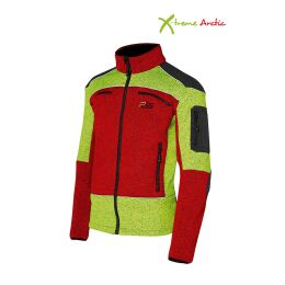 PSS X-Treme Arctic Faserstrickjacke für Kids rot/gelb