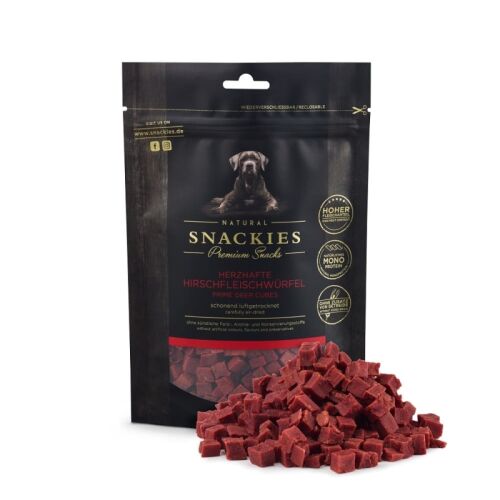 Snackies Hundesnack Herzhafte Hirschfleischwürfel