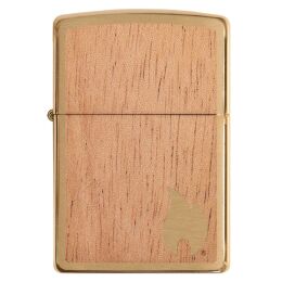 Zippo Feuerzeug Woodchuck Brushed Brass