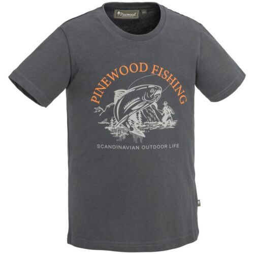 Pinewood T-Shirt Fish Antracite XL