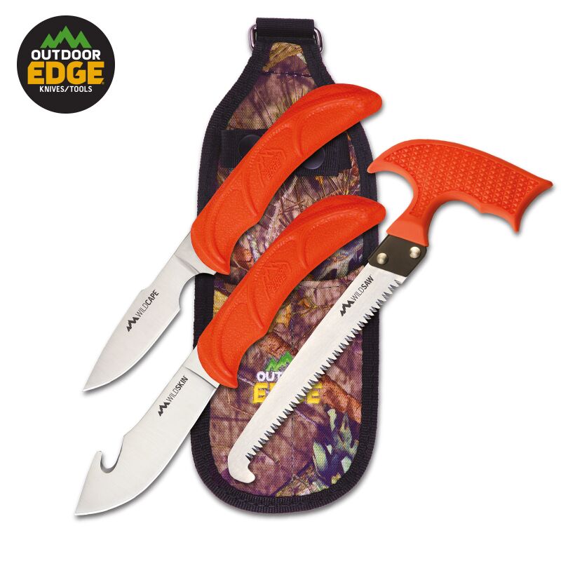 Outdoor Edge WildGuide Knife Set - Orange