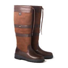 Dubarry Damen Lederstiefel Weit Galway ExtraFit  FB. Walnut