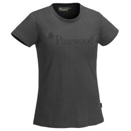 Pinewood Damen T-Shirt Outdoor Life Dunkel Anthrazit