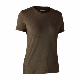 Deerhunter Damen T-Shirt Lady Basic O-Neck 2-Pack Brown...