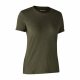 Deerhunter Damen T-Shirt Lady Basic O-Neck 2-Pack Adventure Green Melange 36