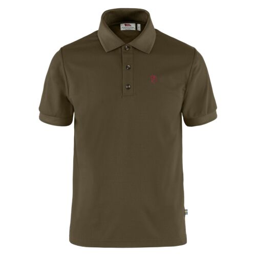 Fjällräven Herren Poloshirt Crowley Pique Dark Olive