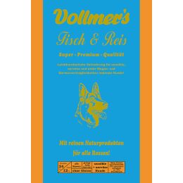 Vollmers Hunde Trockenfutter Fisch & Reis