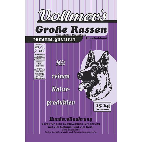 Vollmers Hunde Trockenfutter Große Rassen