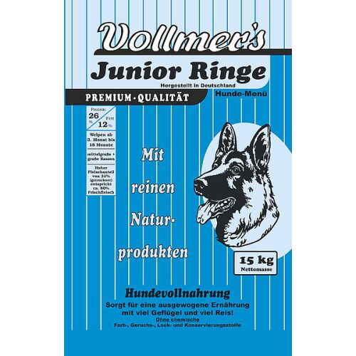 Vollmers Hunde Trockenfutter Junior Ringe