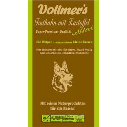 Vollmers Hunde Trockenfutter Truthahn mit Kartoffel Mini